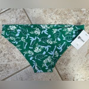Brand New w/ tags Fused Hawaii “a honu green world” Hamoa bikini bottom - XL